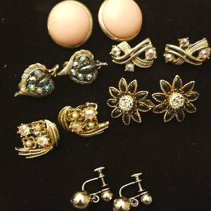 Lot of Vintage Coro signed earrings